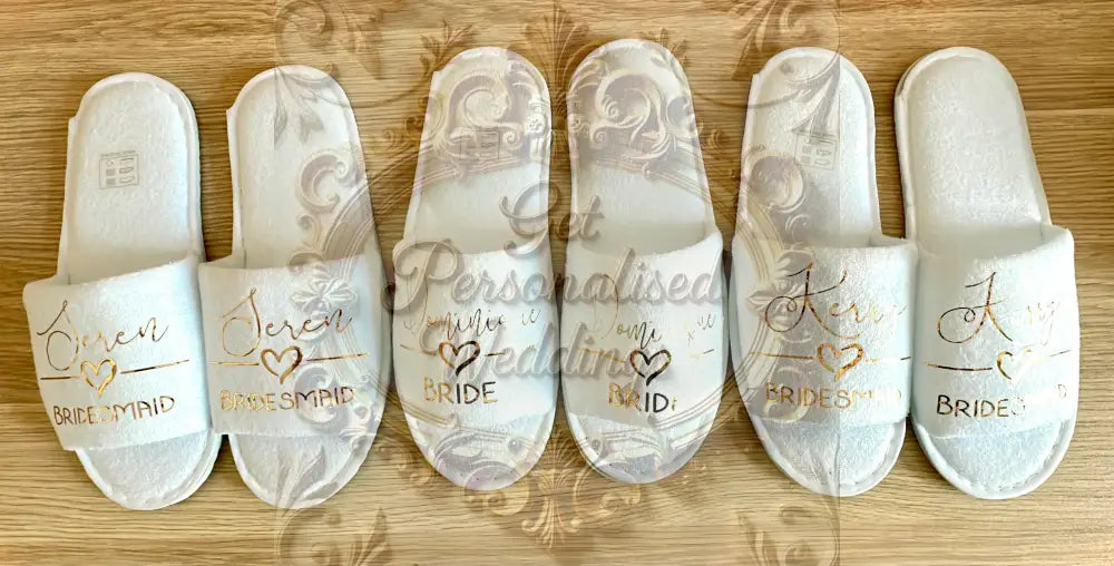 Personalised Slippers- Wedding - Slippers