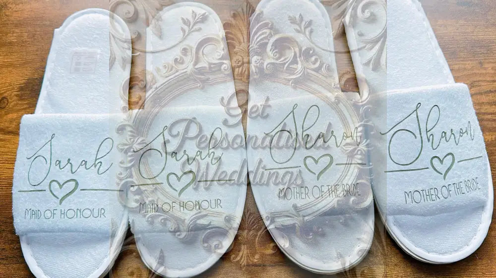 Personalised Slippers- Wedding - Slippers