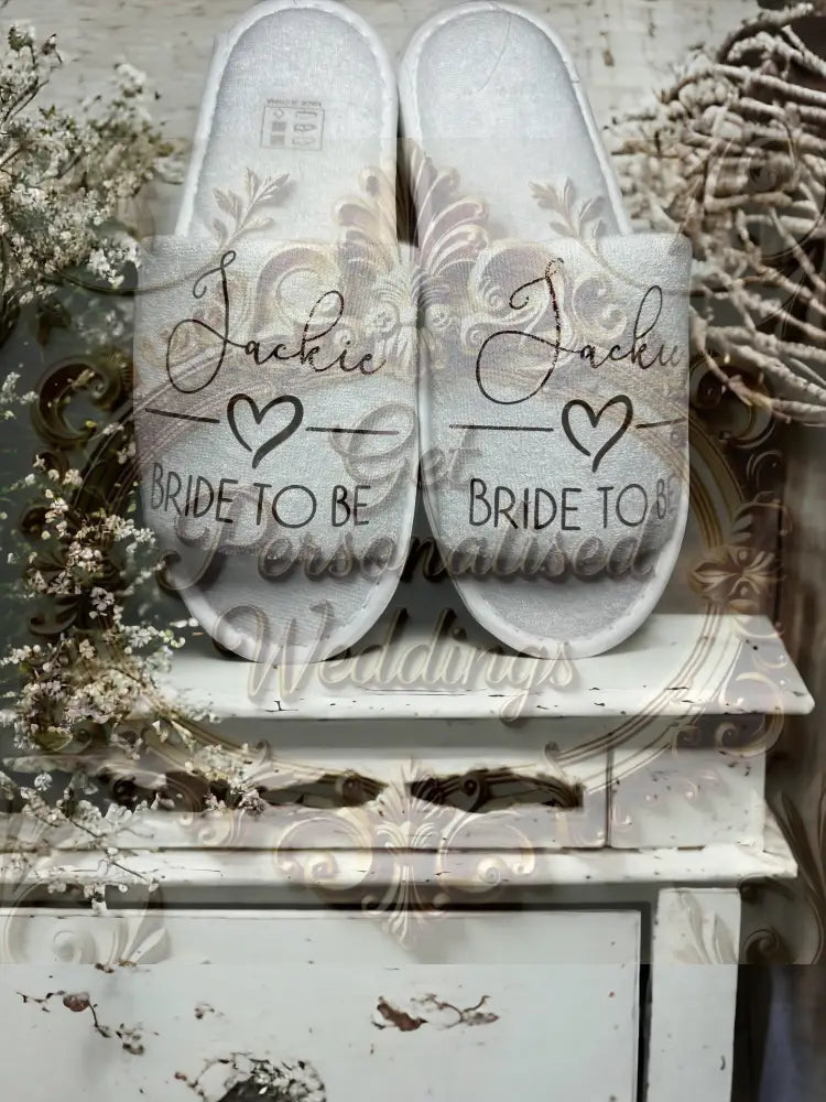 Personalised Slippers- Wedding - Slippers